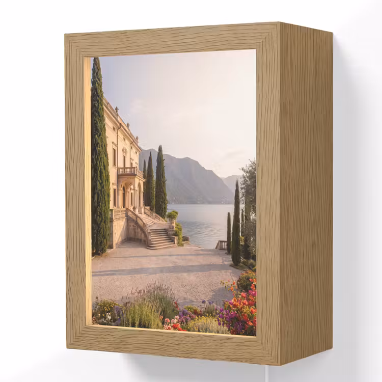 Lightbox - Wandlamp - Villa - water -trappen - Villa - water -trappen Light Box met kabel (Wandlamp) klein