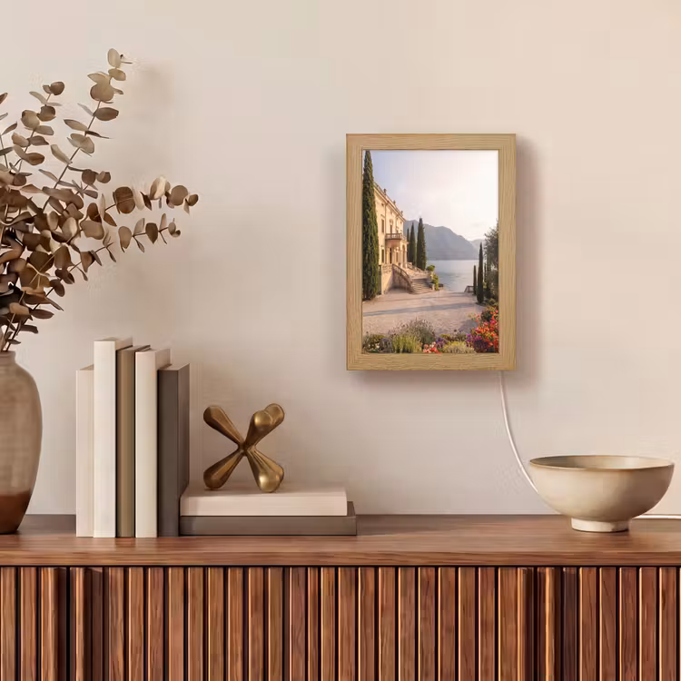 Lightbox - Wandlamp - Villa - water -trappen - Villa - water -trappen Light Box met kabel (Wandlamp) klein