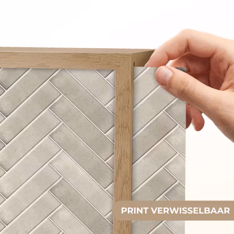Visgraat - Wandtegel - Beige Light Box met batterij (Wandlamp) middel 907 -USP_websiteprintNL