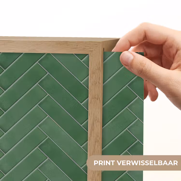 Visgraat - Wandtegel - Bosgroen Light Box met batterij (Wandlamp) middel 907 -USP_websiteprintNL