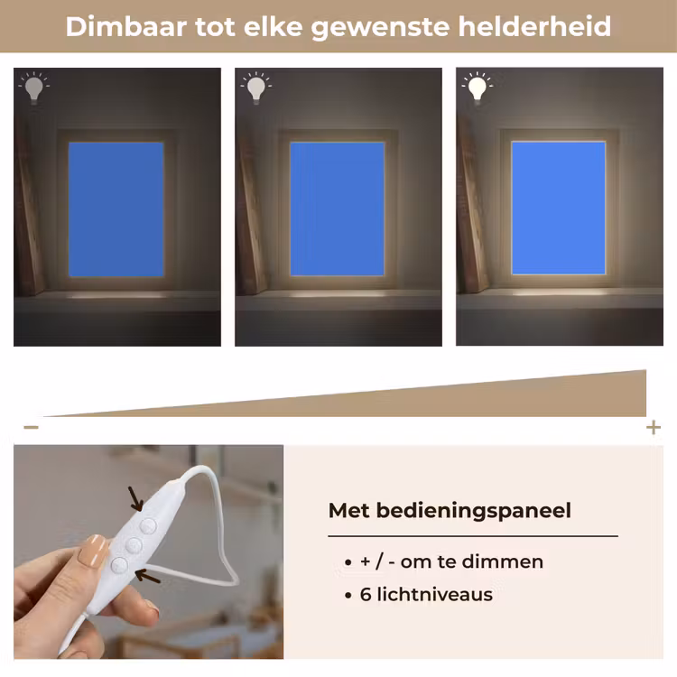 Vivid - Cobalt - Blauw Light Box met kabel (Wandlamp) klein 929 -USP_dimbaarNL