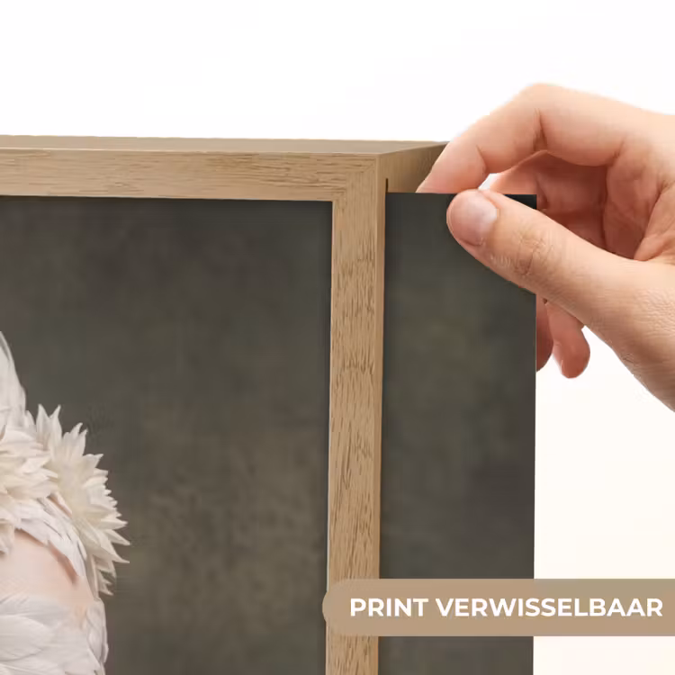 Vleugels - Vrouw - Wit Light Box met batterij (Wandlamp) middel -USP_websiteprintNL