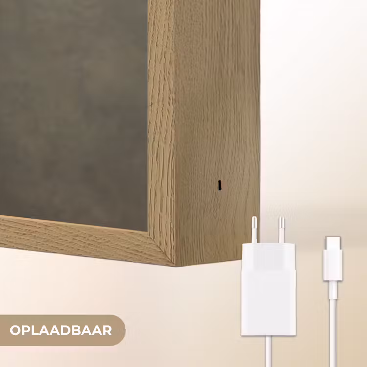 Vleugels - Vrouw - Wit Light Box met batterij (Wandlamp) middel -USP_websiteoplaadbaarNL