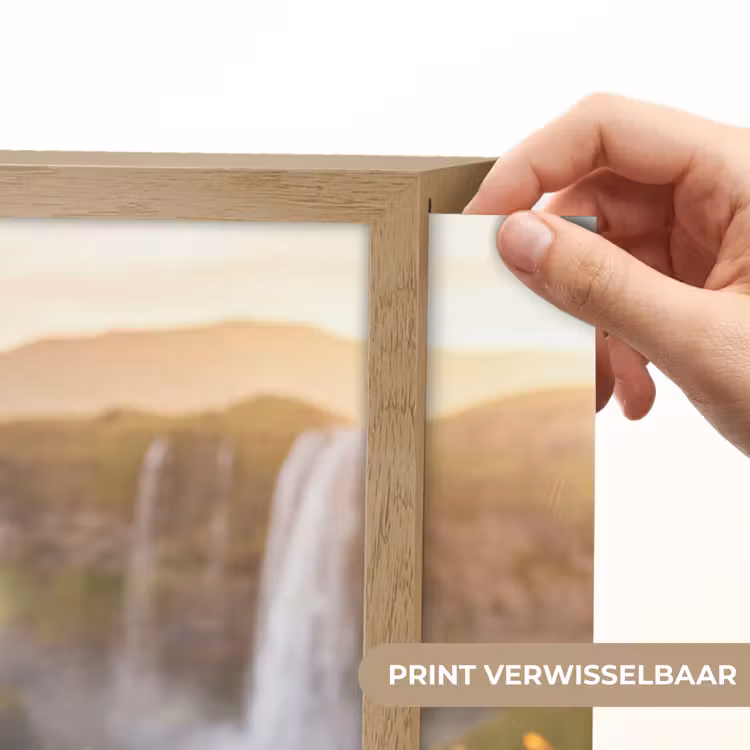 Vlinders - Waterval - Bloemenveld Light Box met batterij (Wandlamp) middel -USP_websiteprintNL