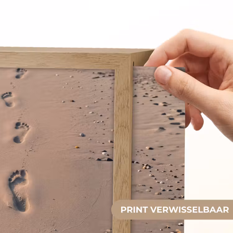 Voetstappen - Vloedlijn - Zee Light Box met batterij (Wandlamp) middel -USP_websiteprintNL
