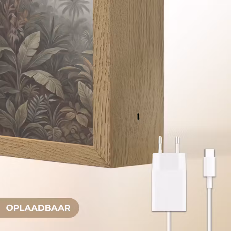 Vogel - Vliegend - Tropisch - Landschap - Klassiek Light Box met batterij (Wandlamp) middel -USP_websiteoplaadbaarNL
