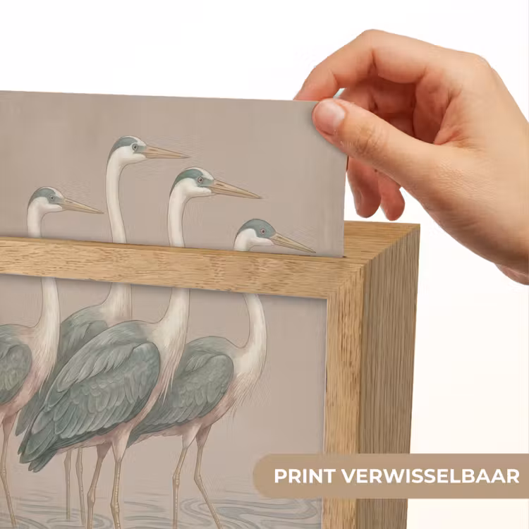 Vogel - Water - Natuur - Vintage Light Box met kabel (Wandlamp) klein -USP_websiteprintNL