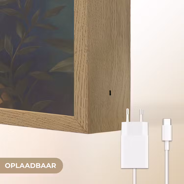 Vrouw - Insecten - Natuur - Portret - Groen Light Box met batterij (Wandlamp) middel -USP_websiteoplaadbaarNL