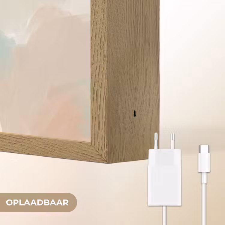 Vrouw - Kimono - Pastel Light Box met batterij (Wandlamp) middel -USP_websiteoplaadbaarNL