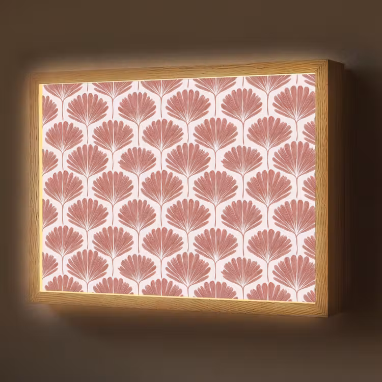 Waaier - Motief - Terra Light Box met batterij (Wandlamp) middel 907 -z3d_website