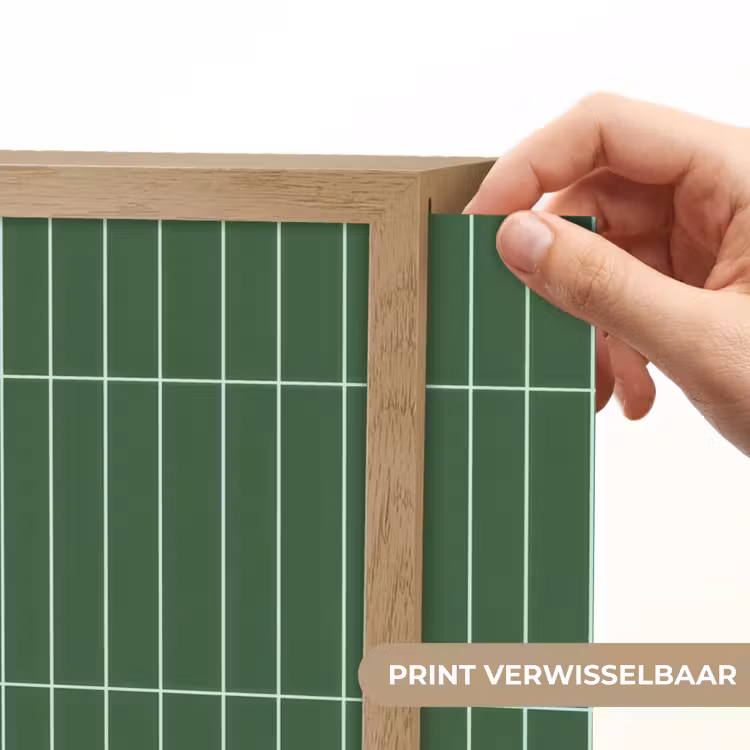 Wandtegel - Verticaal - Donkergroen Light Box met batterij (Wandlamp) middel 907 -USP_websiteprintNL