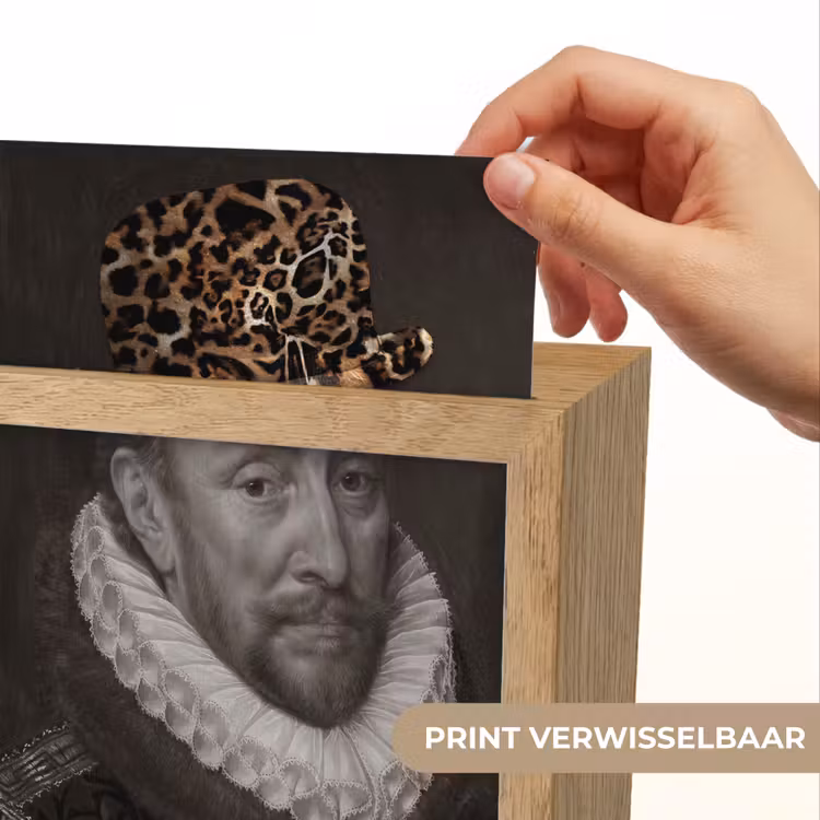 Willem van Oranje - Adriaen Thomasz - Panterprint Light Box met kabel (Wandlamp) klein -USP_websiteprintNL