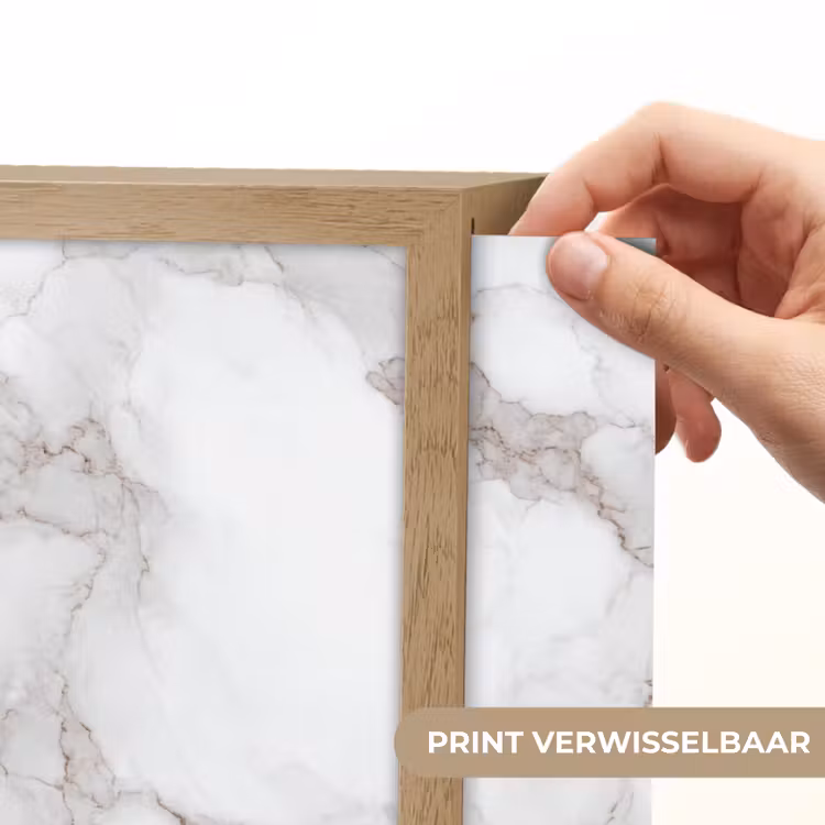 Wit - Marmer - Bruin Light Box met batterij (Wandlamp) middel 907 -USP_websiteprintNL