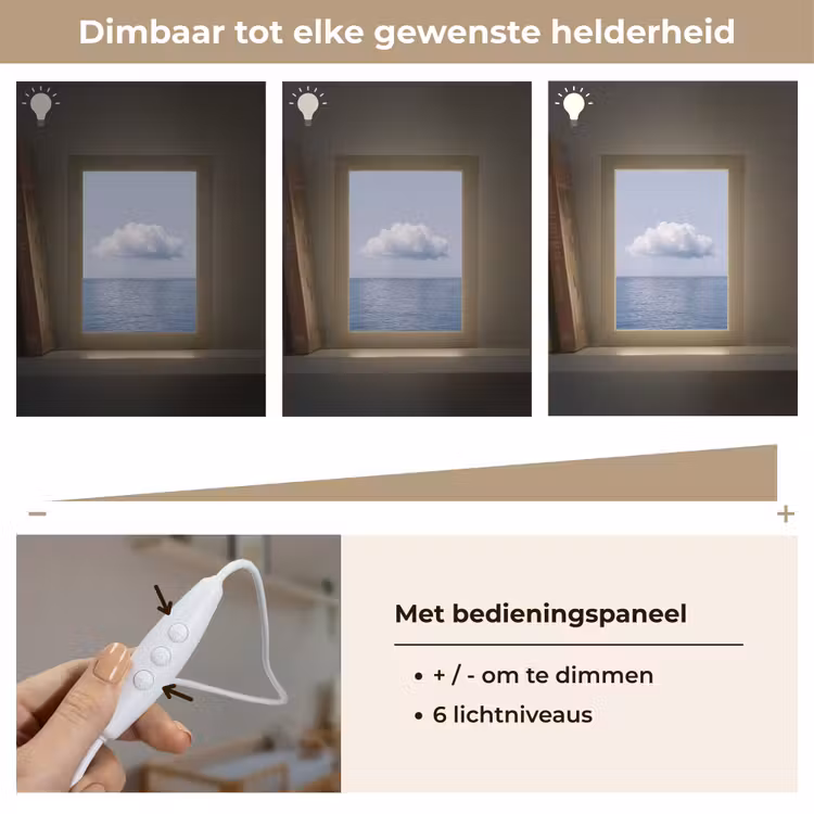 Lightbox - Wandlamp - Wolk - Regen - Natuur - Wolk - Regen - Natuur Light Box met kabel (Wandlamp) klein