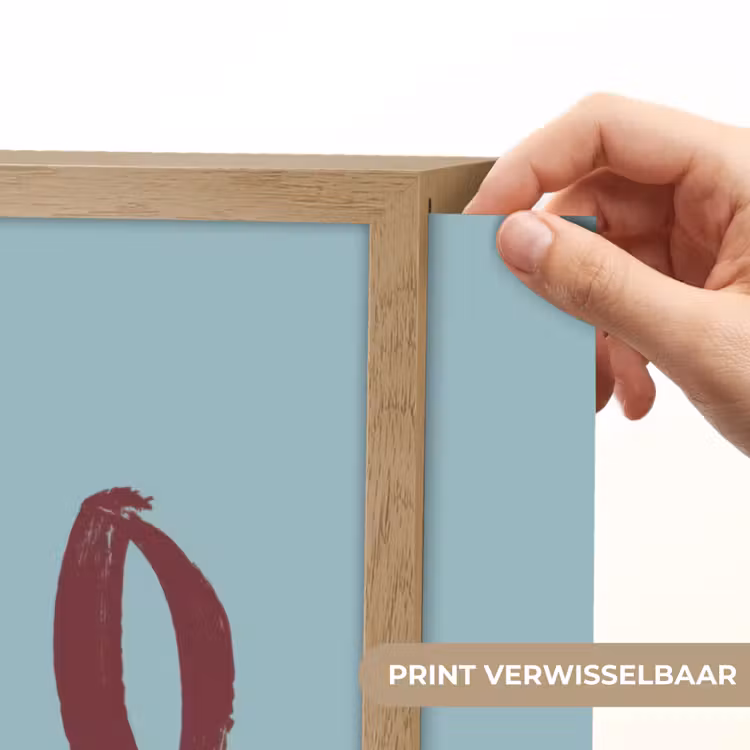 XOXO - Blauw - Rood Light Box met batterij (Wandlamp) middel -USP_websiteprintNL