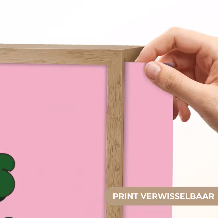 Yes fun - Groen - Roze Light Box met batterij (Wandlamp) middel -USP_websiteprintNL