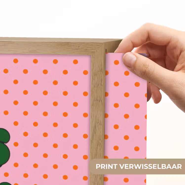Yes fun - Groen - Roze - Stippen Light Box met batterij (Wandlamp) middel -USP_websiteprintNL