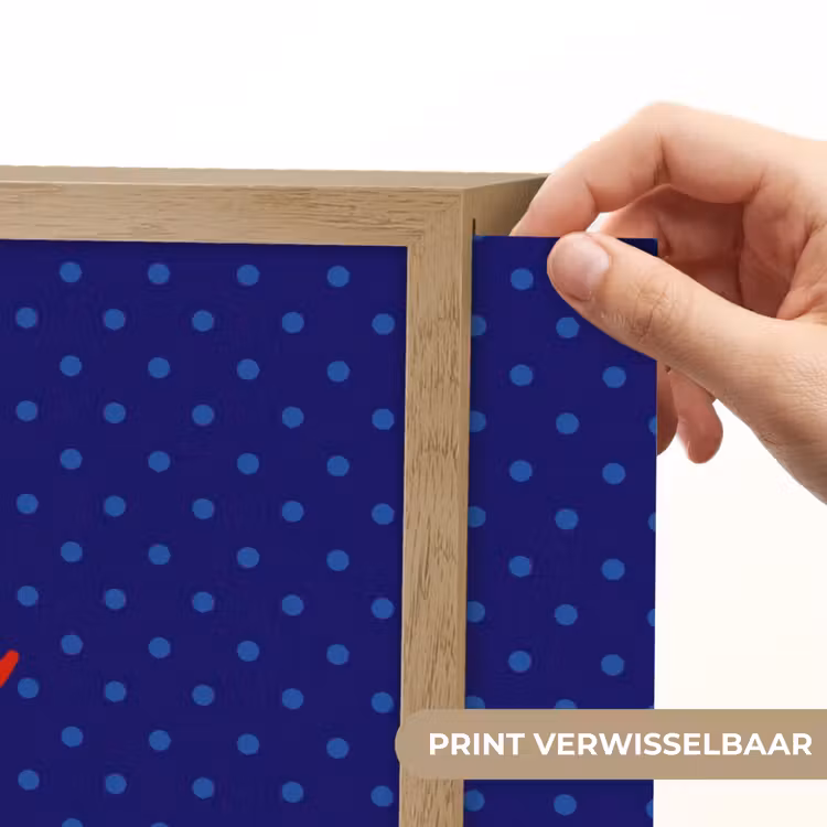 Yes fun - Rood - Blauw - Stippen Light Box met batterij (Wandlamp) middel -USP_websiteprintNL