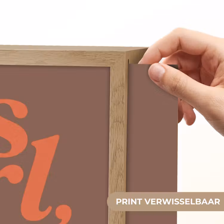 Yes girl you can - Oranje - Bruin Light Box met batterij (Wandlamp) middel -USP_websiteprintNL