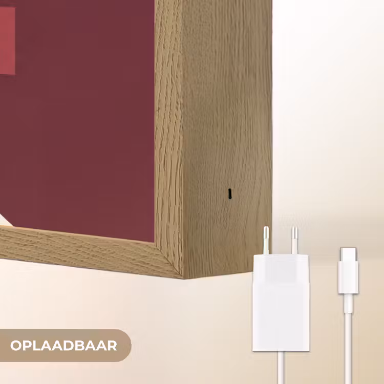 you go girl - 3D - Rood Light Box met batterij (Wandlamp) middel -USP_websiteoplaadbaarNL