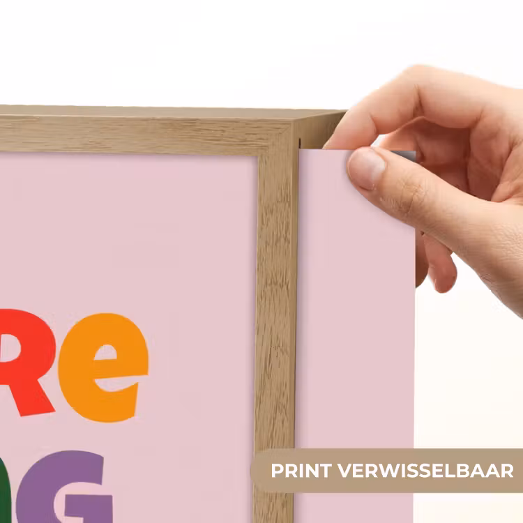 You're doing great - Roze - Kleurrijk Light Box met batterij (Wandlamp) middel -USP_websiteprintNL