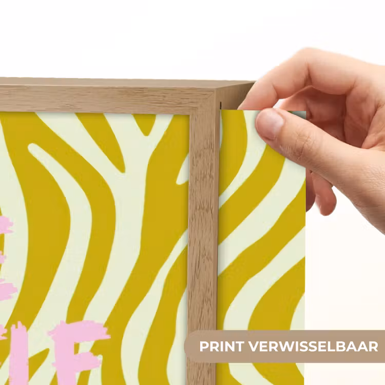 Zebraprint - Priority - Roze Light Box met batterij (Wandlamp) middel -USP_websiteprintNL