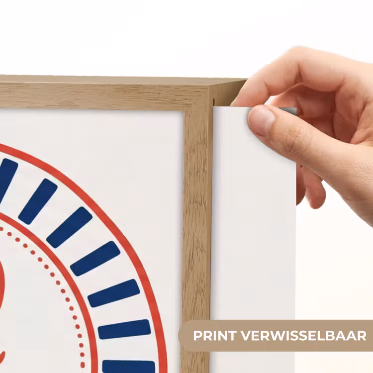 Zeeleven - Kreeft - Embleem - Grafisch - Rood Light Box met batterij (Wandlamp) middel -USP_websiteprintNL