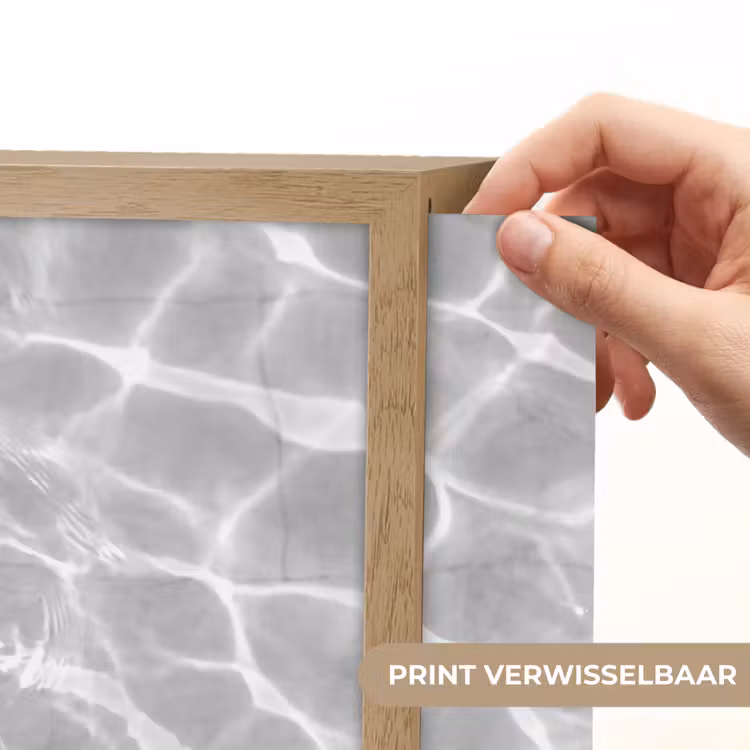 Zwembad - Hoed - Water - Zwart - Wit - Zomers Light Box met batterij (Wandlamp) middel -USP_websiteprintNL