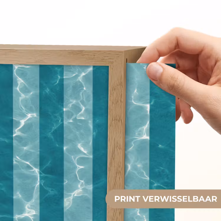 Zwembad - Strepen - Groen Light Box met batterij (Wandlamp) middel 907 -USP_websiteprintNL