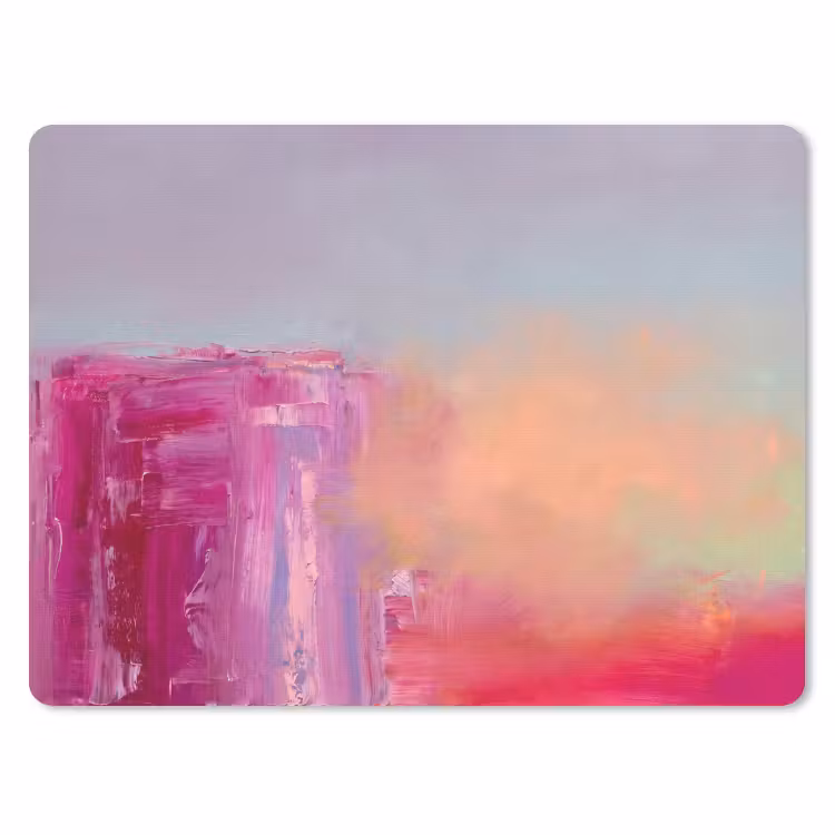 Abstract - Kleuren - Modern - Roze muismat rubber klein -3d