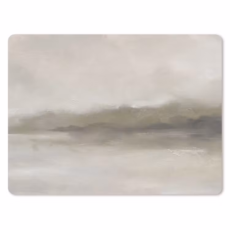 Abstract - Landschap - Nevel - Modern - Grijs muismat rubber klein -3d