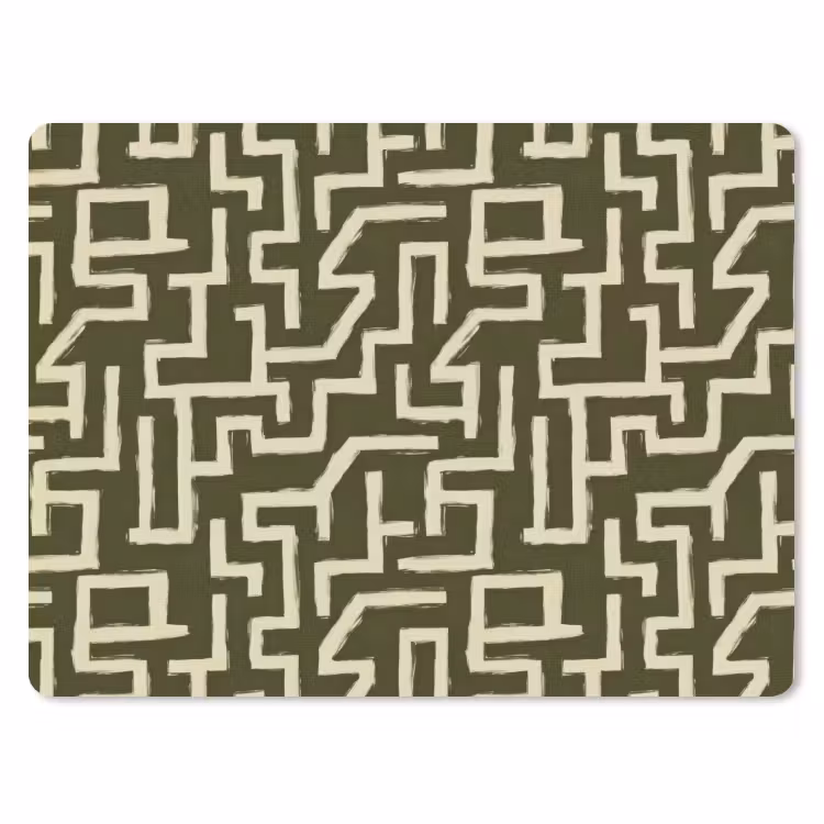 Abstract - Lijnen - Groen muismat rubber klein 262 -3d
