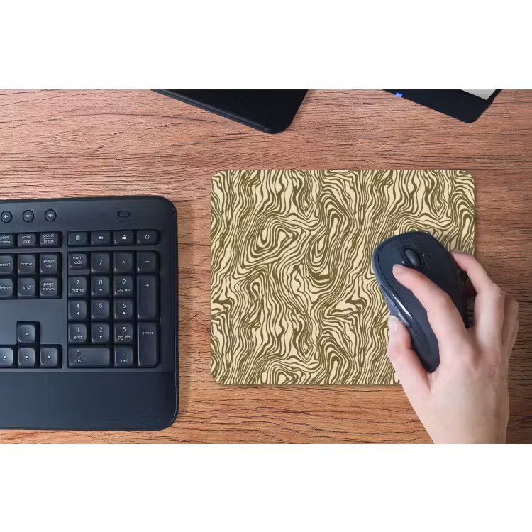 Abstract - Marmer - Groen muismat rubber klein 262 -toetsenbord