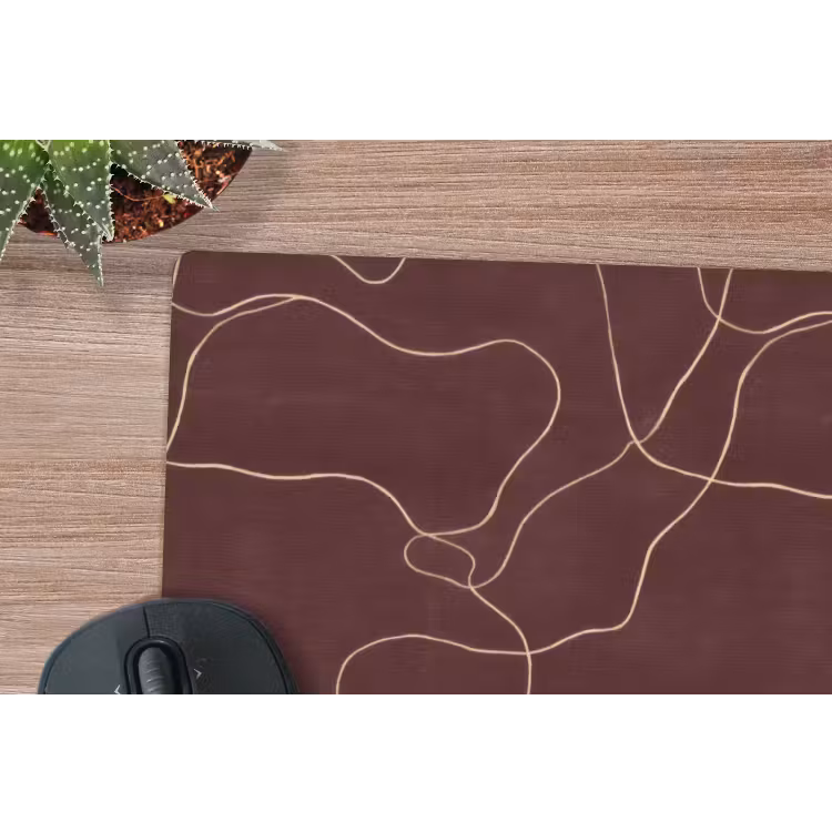 Abstract - Modern - Bruin muismat rubber klein 262 -closeup