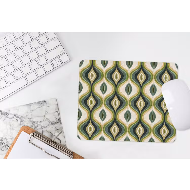 Abstract - Ritmisch - Groen muismat rubber klein 262 -witbureau