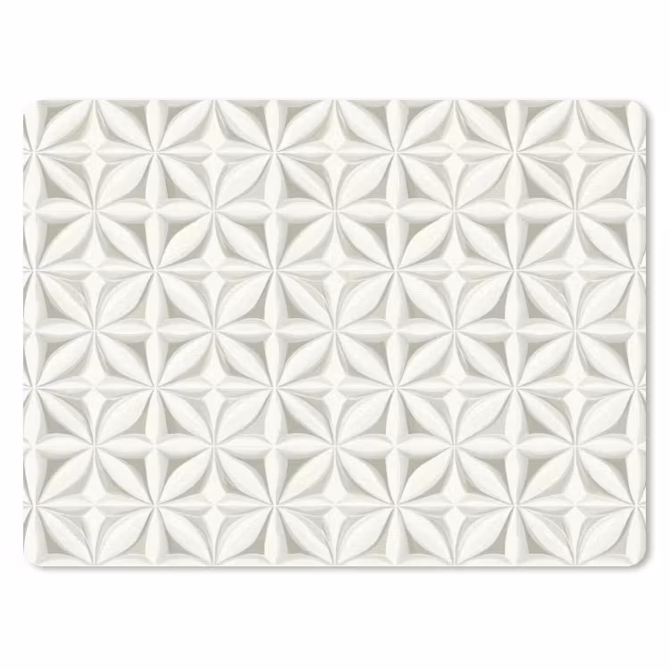 Abstract - Structuur - Grijs - Wit muismat rubber klein 262 -3d