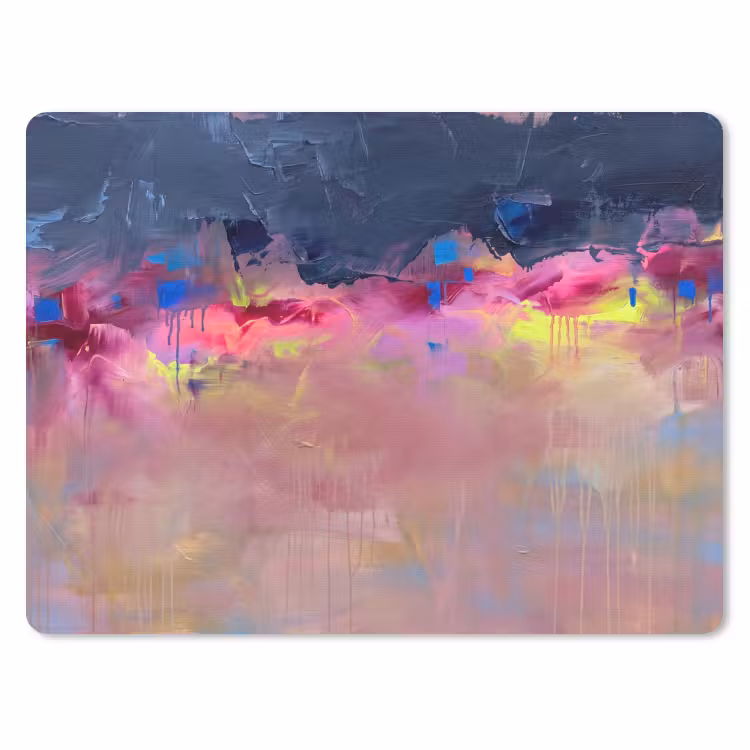 Abstract - Textuur - Kleuren - Modern - Roze muismat rubber klein -3d
