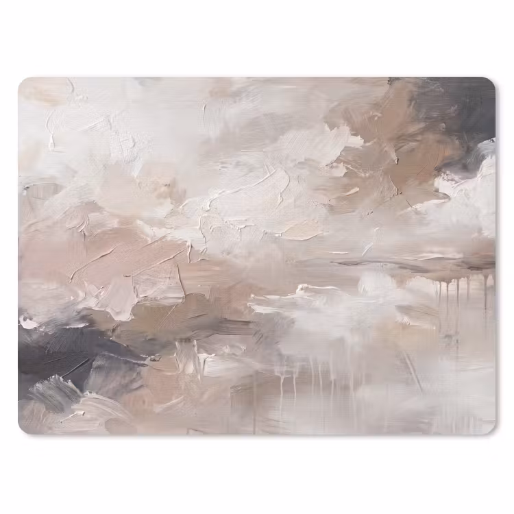Abstract - Textuur - Kunst - Modern - Beige muismat rubber klein -3d
