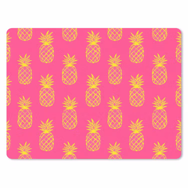 Ananas - Trendy - Roze muismat rubber klein 262 -3d