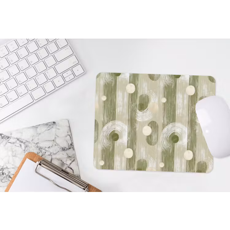 Artistiek - Modern - Groen muismat rubber klein 262 -witbureau