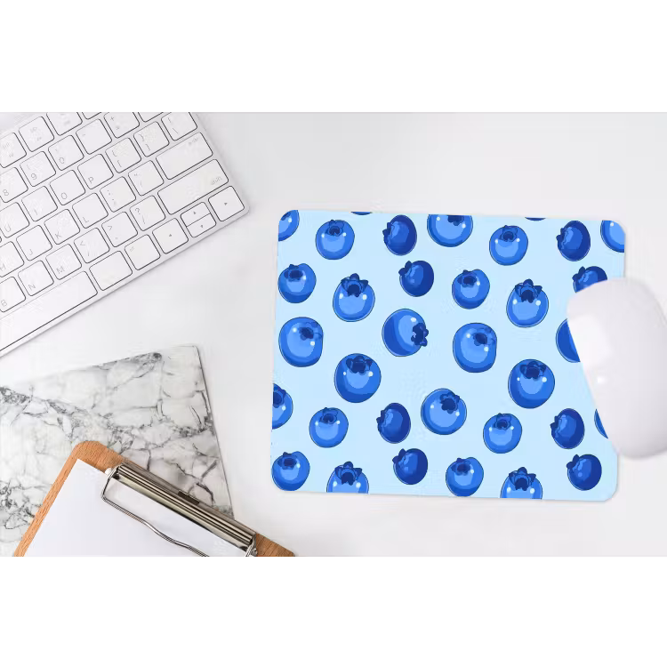Bessen - Modern - Blauw muismat rubber klein 262 -witbureau