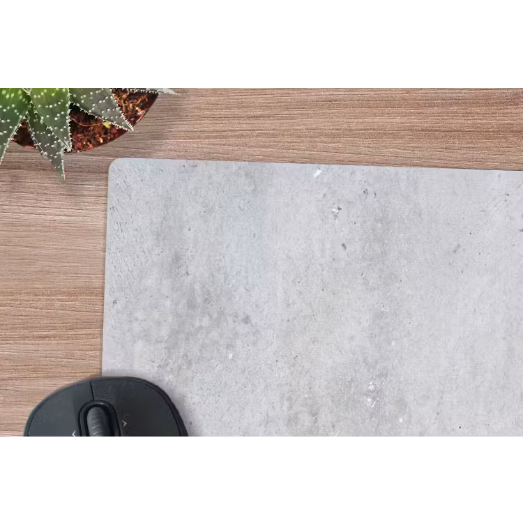 Beton - Textuur - Achtergrond - Grijs - Industrieel muismat rubber klein -closeup