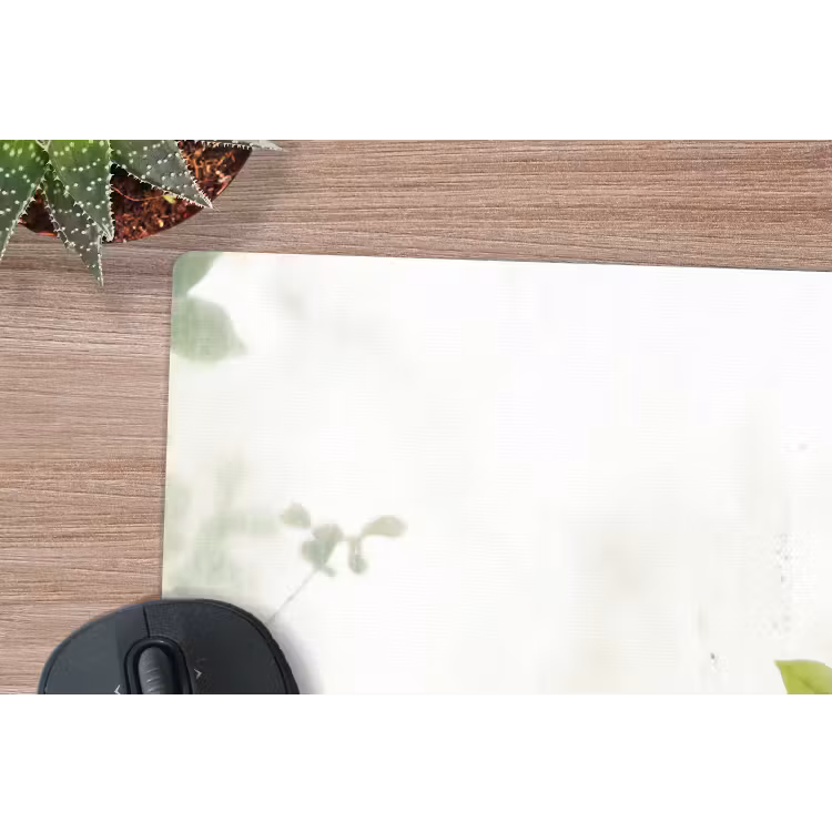 Blad - Schaduw - Natuur - Abstract - Groen muismat rubber klein -closeup