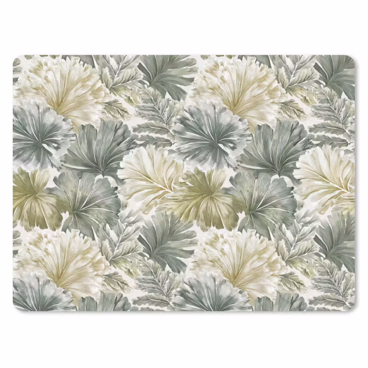 Bladeren - Botanisch - Groen muismat rubber klein 262 -3d