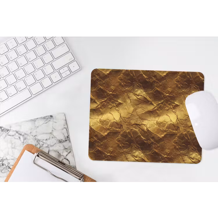 Bladgoud - Textuur - Goud muismat rubber klein 262 -witbureau