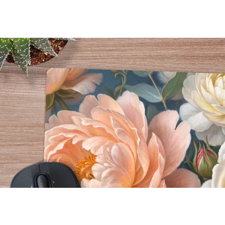 Bloemen - Boeket - Natuur - Klassiek - Kleurrijk muismat rubber klein -closeup