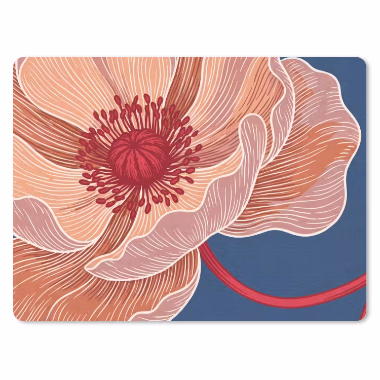Muismat - Bloemen - Modern - Abstract - Bloemen - Modern - Abstract muismat rubber klein