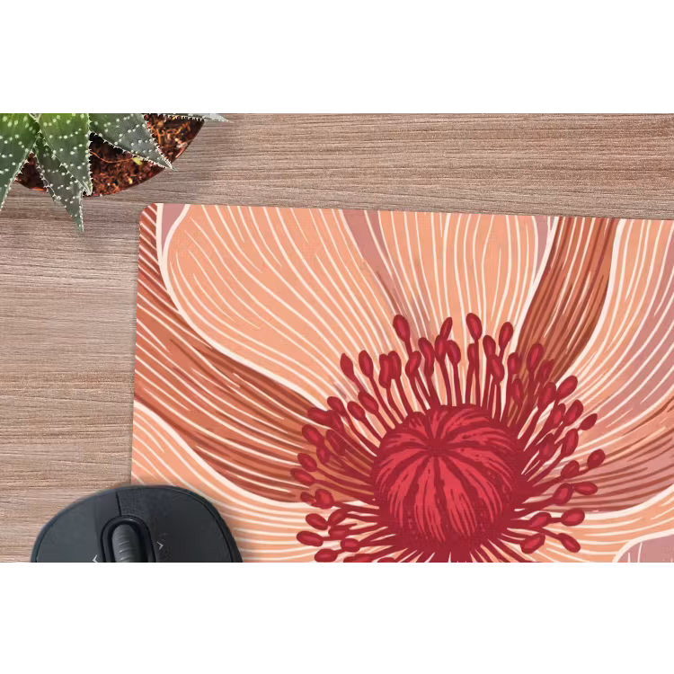Muismat - Bloemen - Modern - Abstract - Bloemen - Modern - Abstract muismat rubber klein