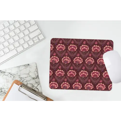 Bloemen - Waaier - Paars muismat rubber klein 262 -witbureau