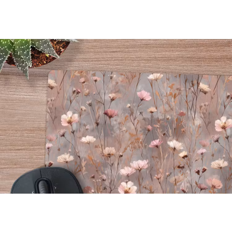 Bloemen - Wild - Pastel muismat rubber klein 262 -closeup